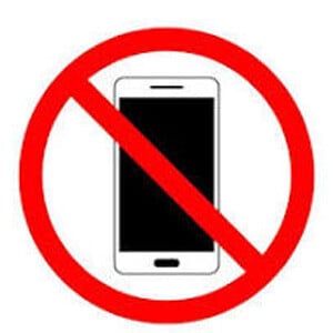 no mobile zone